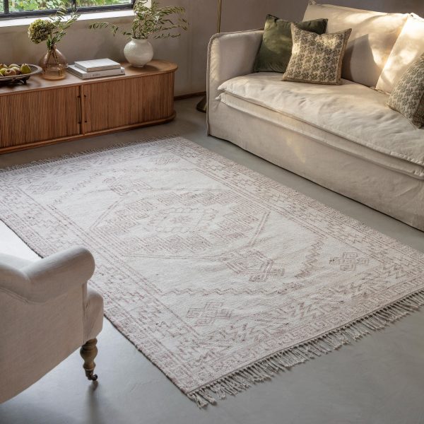 Wells Faded Blush Kilim Rug
