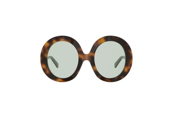 CELINE DISC CL40345I Women Havana Round Sunglasses