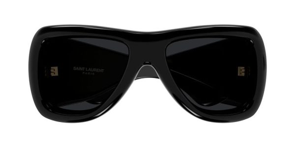 Saint Laurent SL 902 HOWL, Unisex Black Pilot Sunglasses