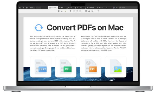 Convert PDF on Mac