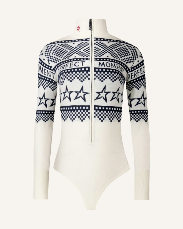 Intarsia-Knit Merino Wool Bodysuit