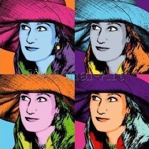 Andy Warhol's Style Portrait – 4 Boxes