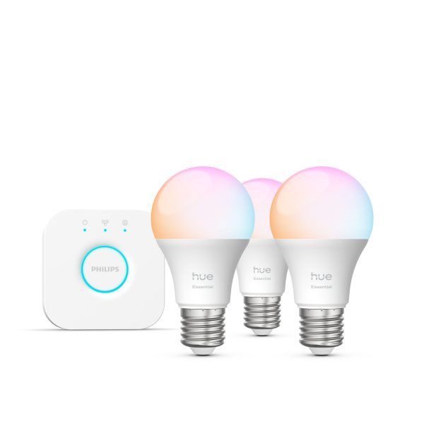 Essential starter kit: 3 E27 smart bulbs (806 lm)