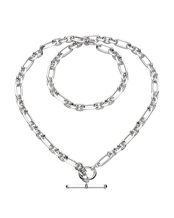 Kit Heath Revival Figaro Chain Link T-bar Necklace