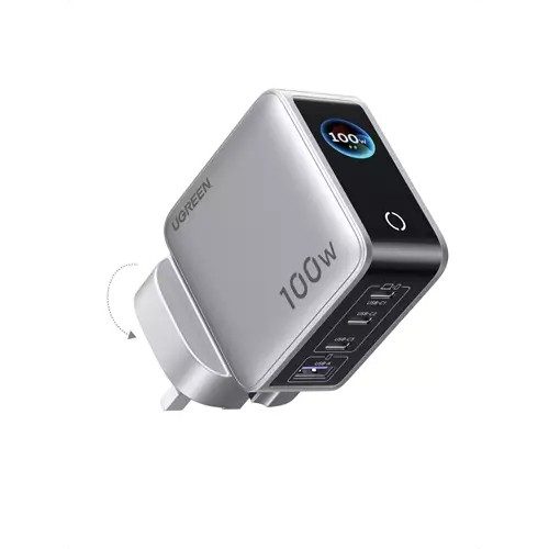 Ugreen Nexode Pro 100W 4C1A 5 Port GaN Charger with Smart Display
