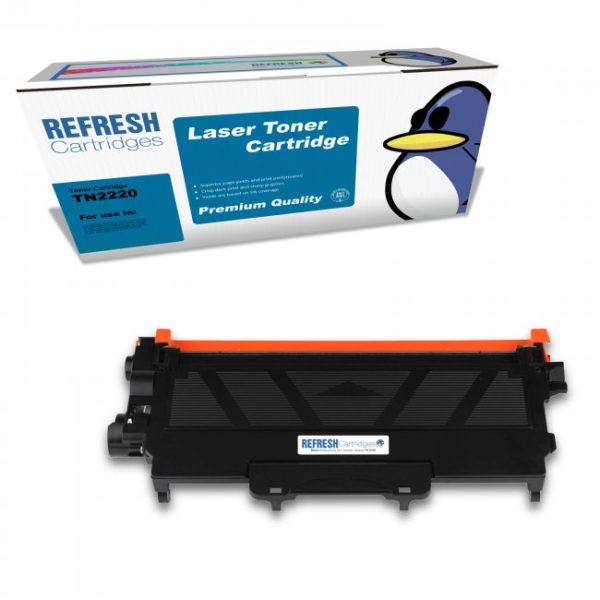 Remanufactured TN-2220 (TN2220) High Capacity Black Toner Cartridge Replacement for Brother Printers