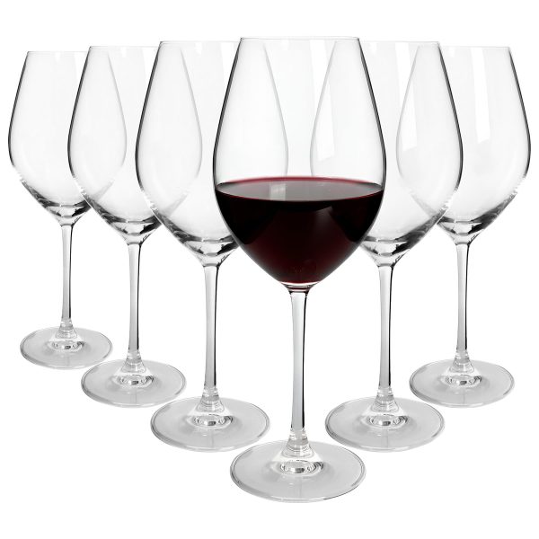 650ml Mayfair Crystal Red Wine Glasses - Pack of 6