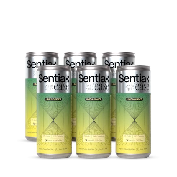 Sentia Ease Social Spritz Lime & Ginger, 6X250ml Cans
