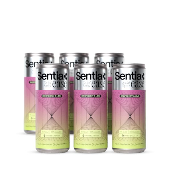 Sentia Ease Social Spritz Raspberry and Lime, 6X250ml Cans