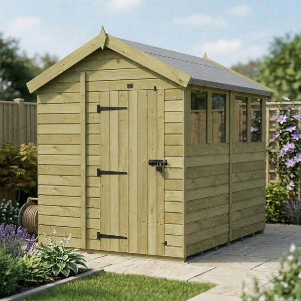 Holt 6' x 8' Pressure Treated Shiplap Modular Apex Shed