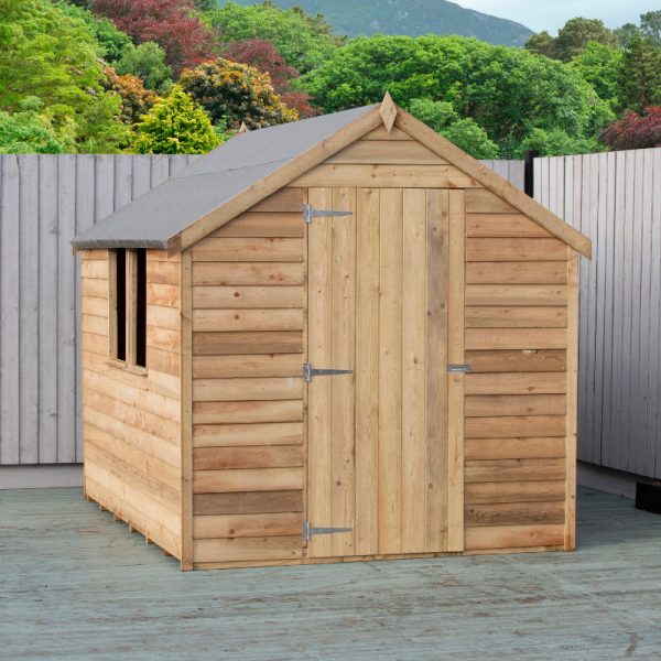 Loxley 6' x 8' Pressure Treated Overlap Apex Shed