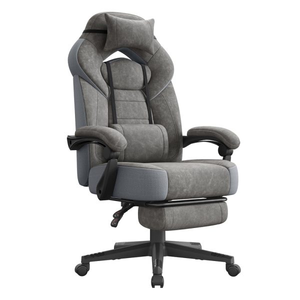 SONGMICS Gaming Chair Office Computer Chair Slate Grey