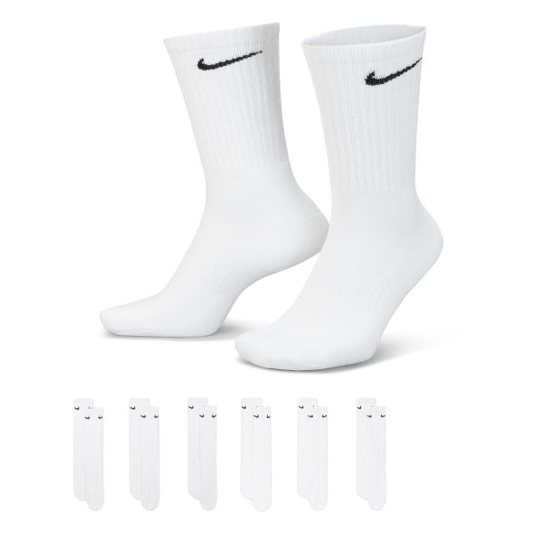 Nike 6-Pack Everyday Cushioned Training Crew Socks