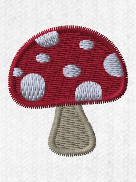 Mushroom embroidered Tennis Socks