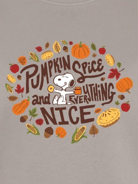 Peanuts Autumn Design With Quote And Snoopy, Women's Premium Organic Jumper