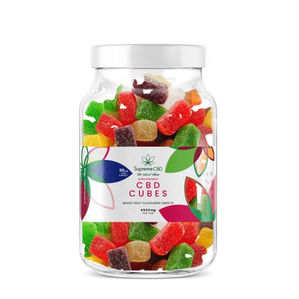 CBD Large Super Strength Fruit Cubes (4800mg)