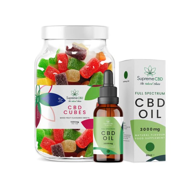 The Perfect Starter Bundle - 3000mg CBD Oil with FREE 1600mg Gummies