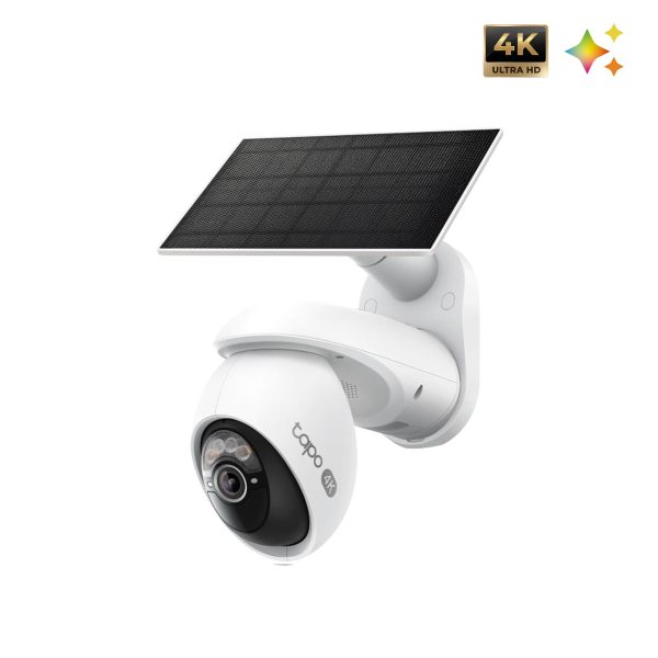 Tapo C660 KIT, Solar-Powered Pan-Tilt-Zoom 4K Security Camera