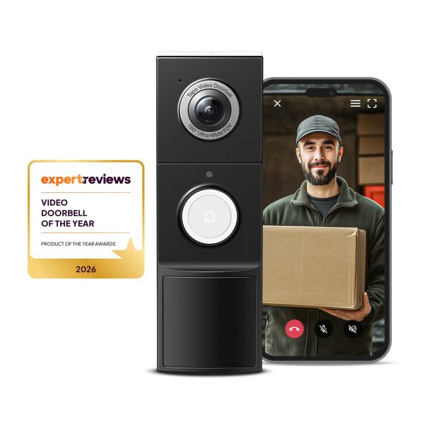 Tapo D235 Wired or Battery Video Doorbell + Chime Included