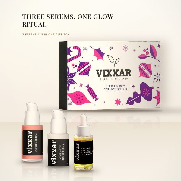 Boost Serum Collection Box – Peptide, Bakuchiol & Collagen Anti-Aging Serum Set