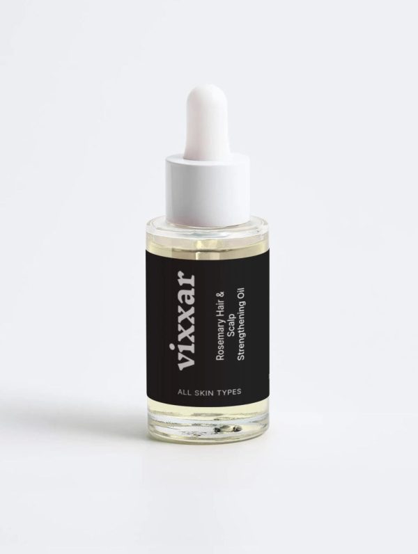 Rosemary Hair & Scalp Strengthening Oil 30ml – Almond & Peppermint