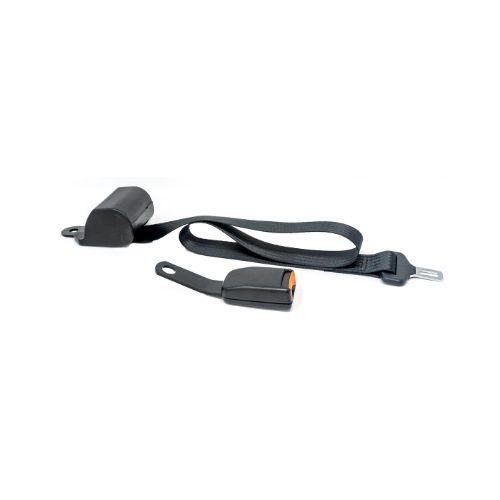 2-Point ALR Black Seat Belt & K12 15° Cranked Buckle Receiver
