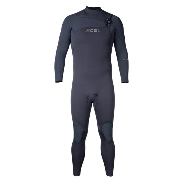 Xcel Mens 5/4mm Comp+ Chest Zip Wetsuit - Black