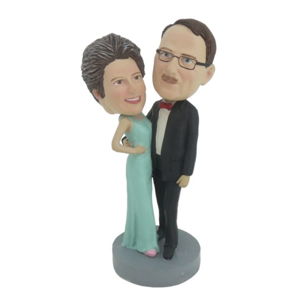 Custom Bobblehead Doll: Dancing Couple Wedding