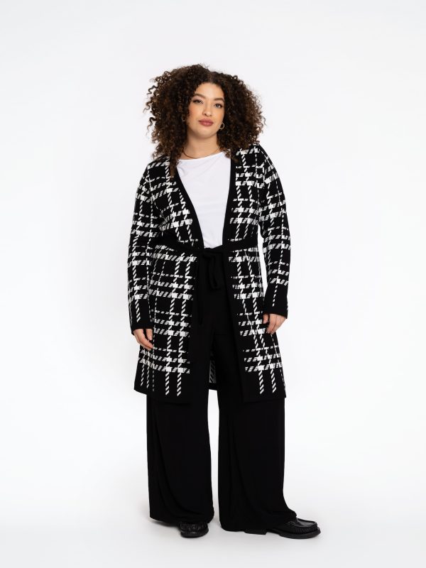 Cardigan check - Black