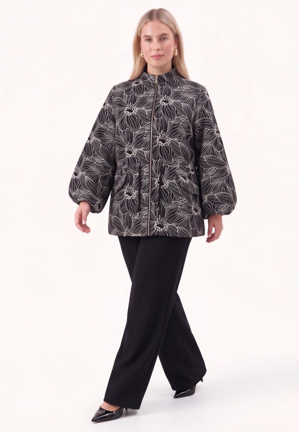 Jacket florique - Black