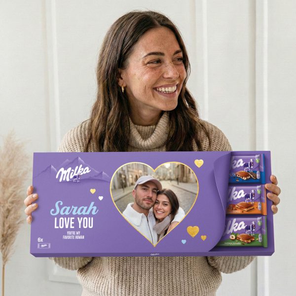 XXL personalised Milka chocolate bar - 6 bars