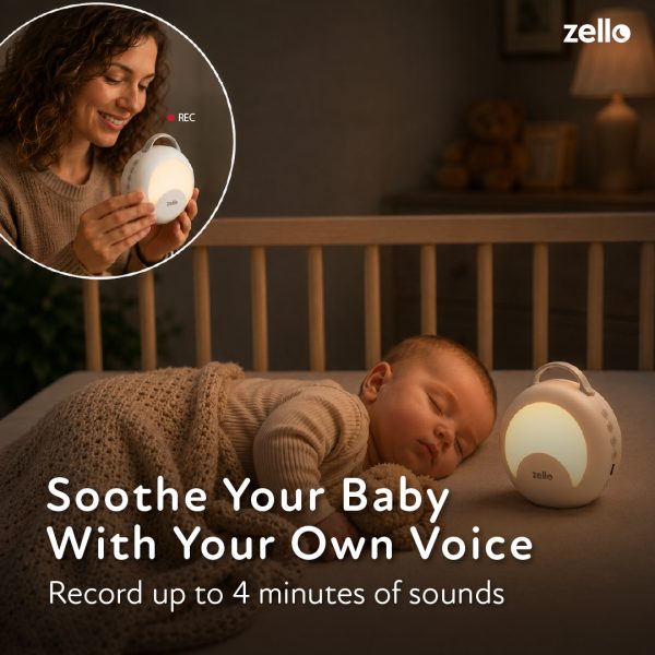 Zello YourVoice Portable White Noise Machine & Night Light