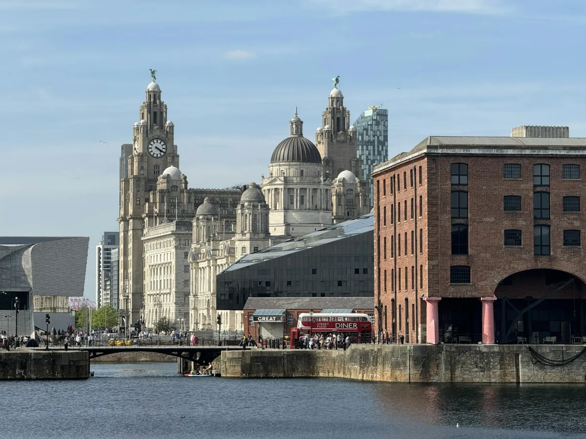 The Royal Liver Building seen across the water from the Royal Albert Dock in Liverpool The Royal Liver Building seen across the water from the Royal Albert Dock in Liverpool