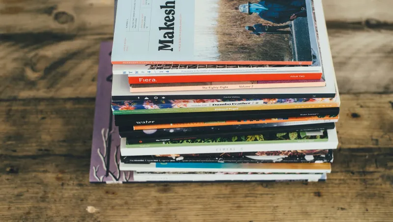 magazine.co.uk: magazine subscriptions, trial offers and gift subs A stack of independent magazines on a wooden table