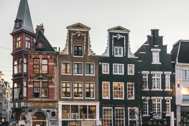Sensi Seeds: Amsterdam's heritage seed bank, merch and CBD Row of gabled canal houses in Amsterdam