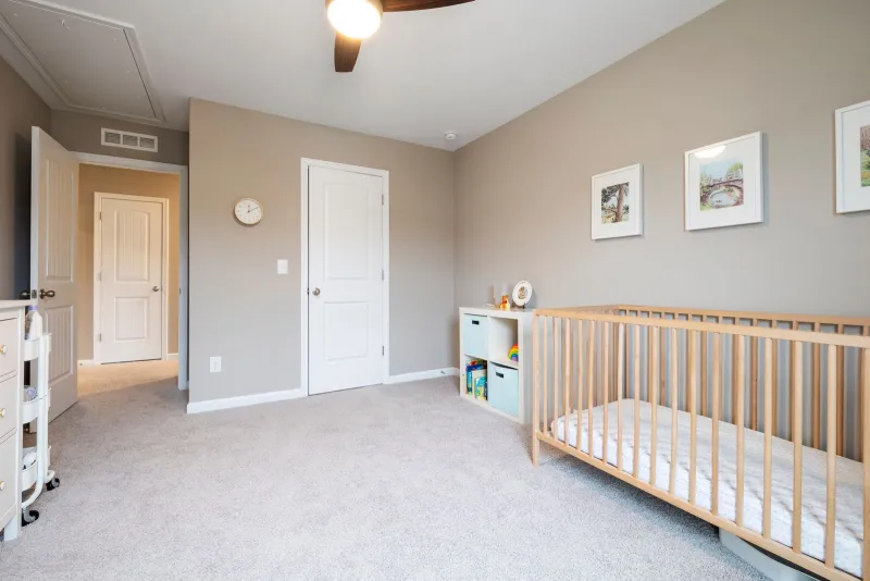 Zello: baby white noise machines and night lights from £22.99 A calm nursery with a wooden cot, storage cubes and framed prints on the wall